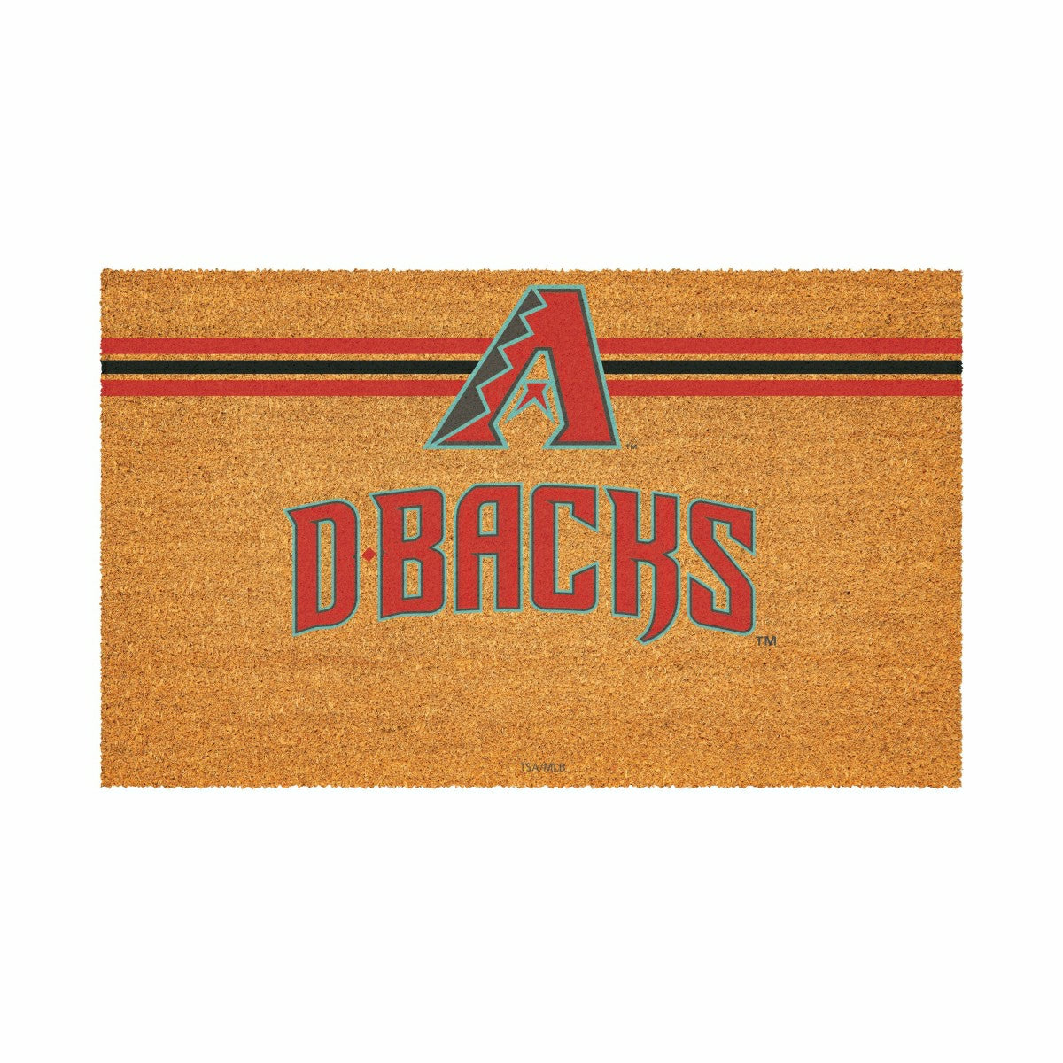 Arizona Diamondbacks Personalized Mat, Natural Coir with Color Logo, 3