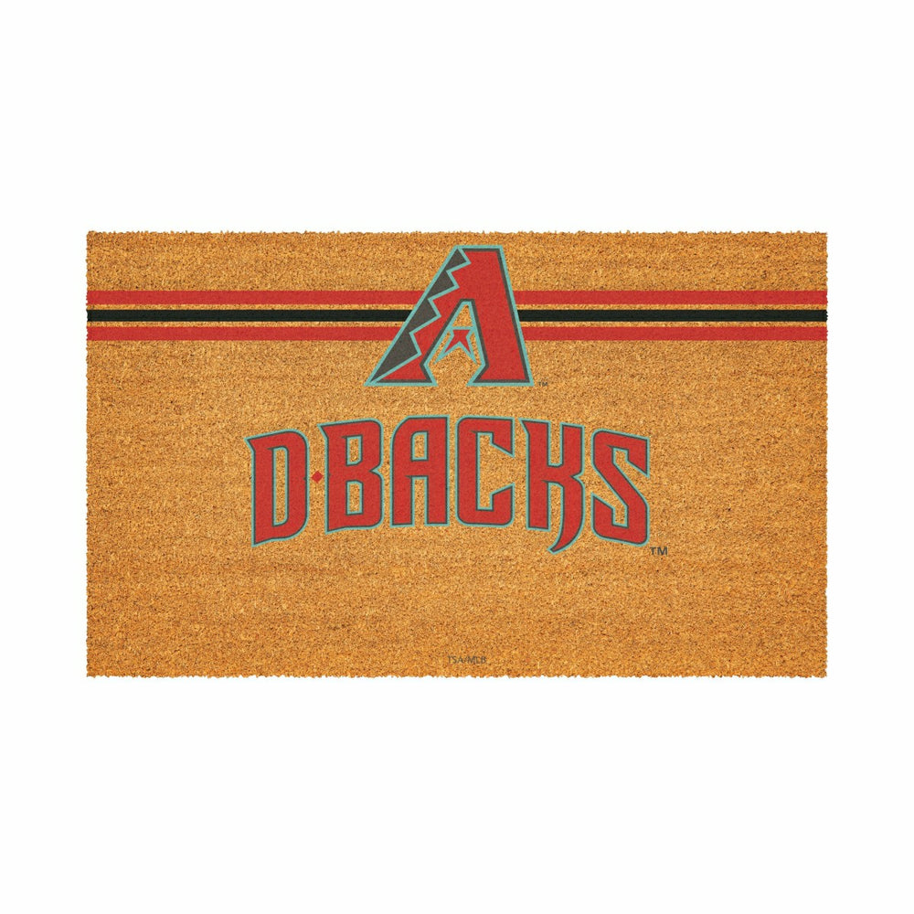 Arizona Diamondbacks Personalized Mat, Natural Coir with Color Logo, 3