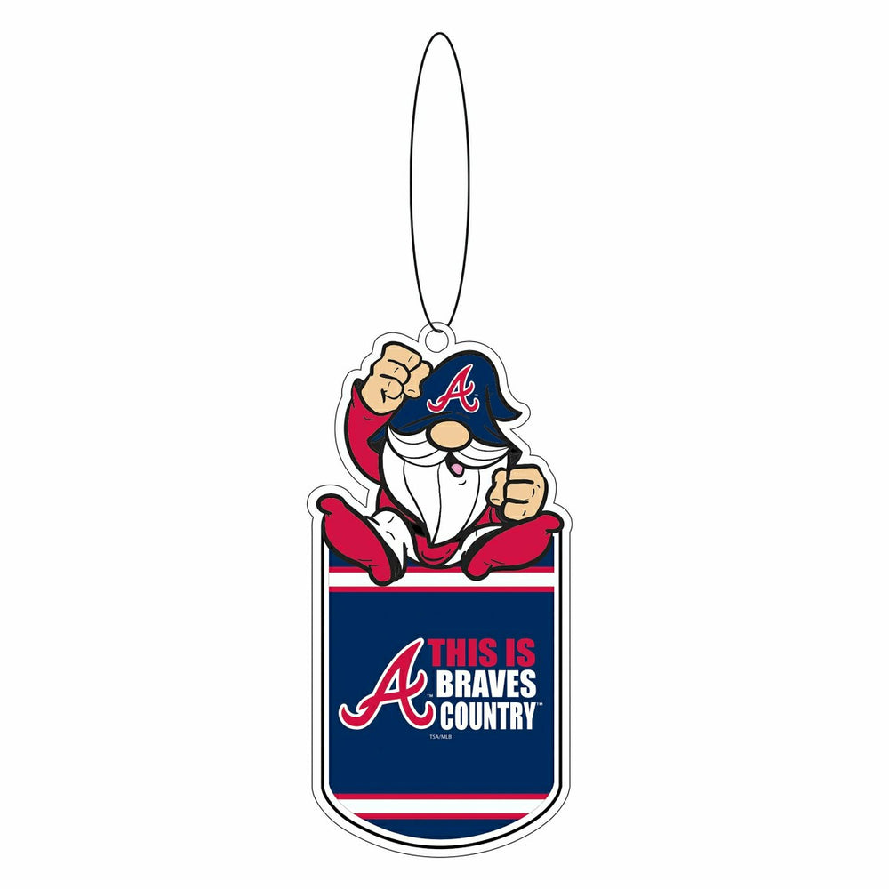 Atlanta Braves Gift Tag Ornament, Gnome Fan