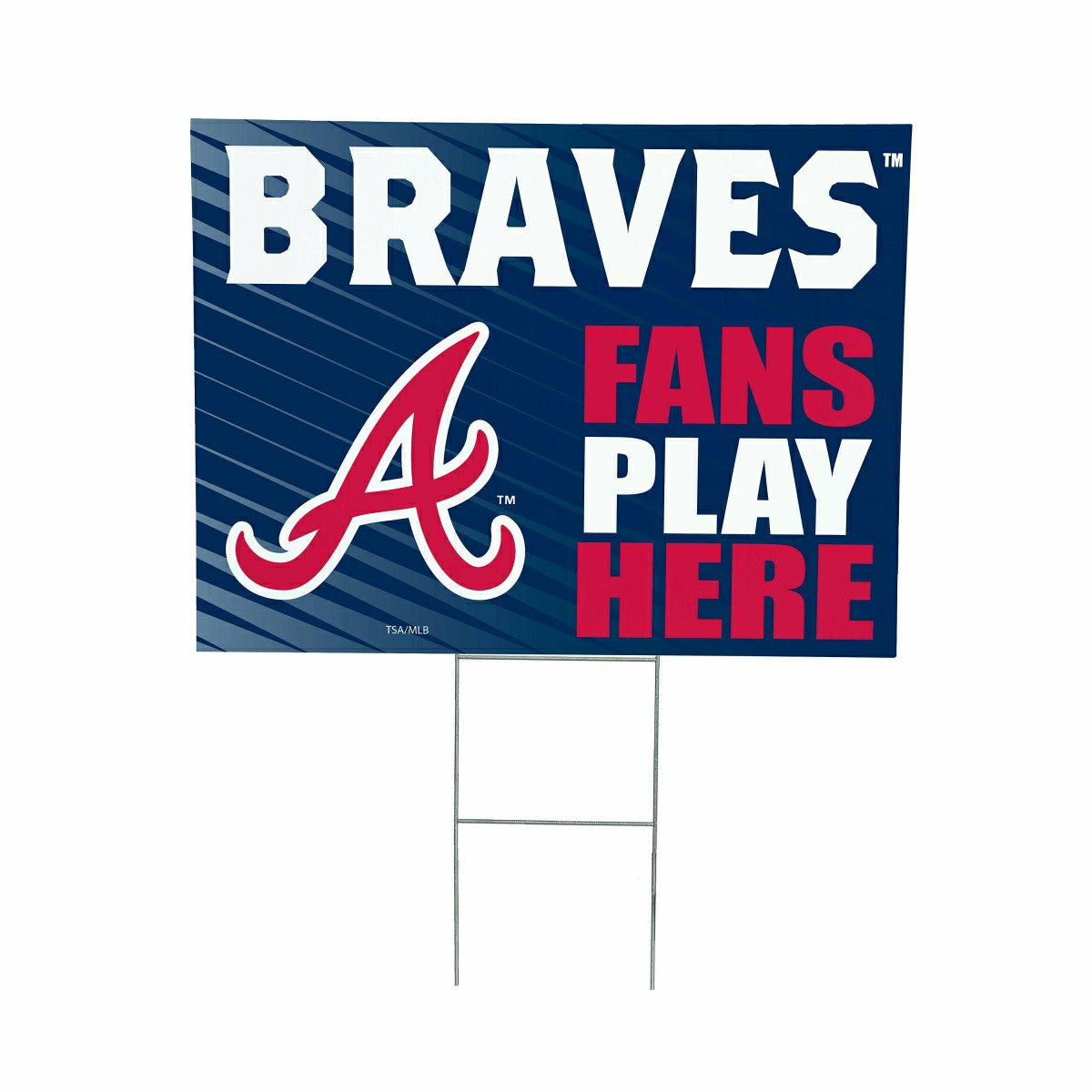 Atlanta Braves Coroplast Yard Sign "Fans Play Here"