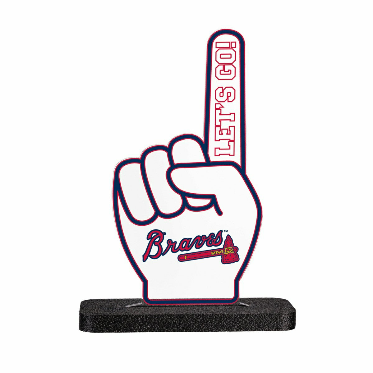 Atlanta Braves Baseball Foam Finger Desklite LED Decor