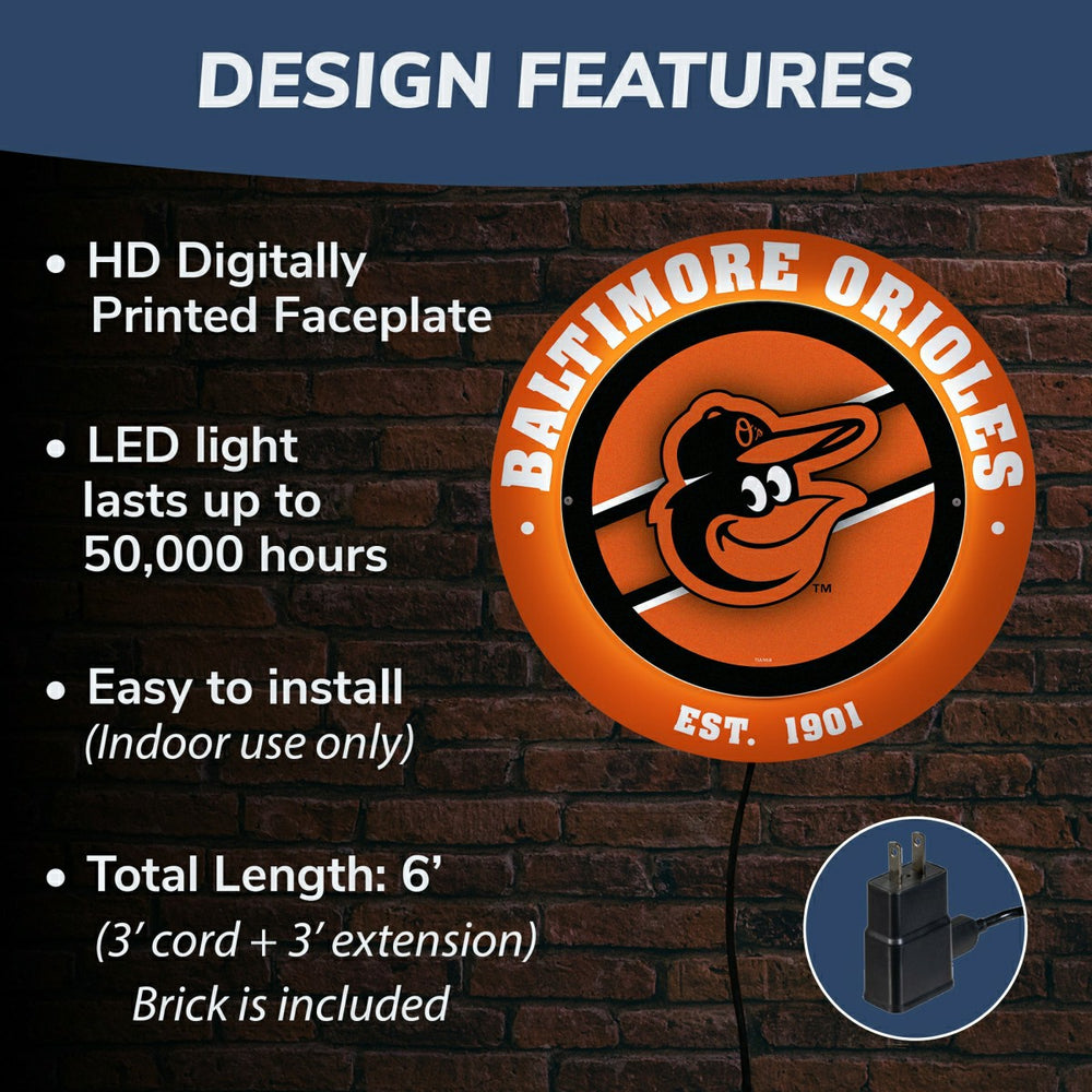 Baltimore Orioles, Metal Lite, Round