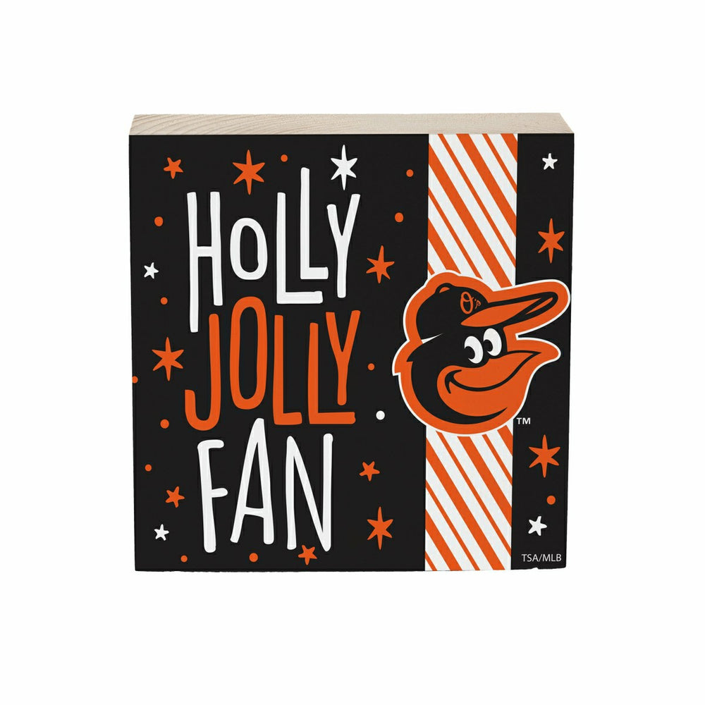 Baltimore Orioles Block, Holiday, 6x6