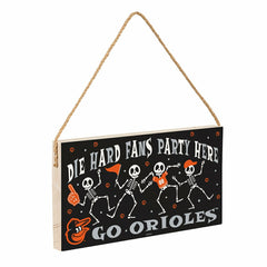 Baltimore Orioles Halloween Wood Wall Sign, 6x11