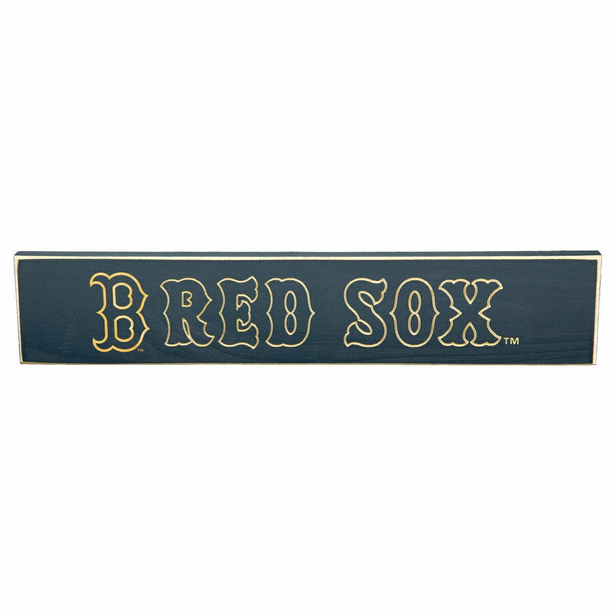 Boston Red Sox Engraved Wood Sign, 3.5" x 18"