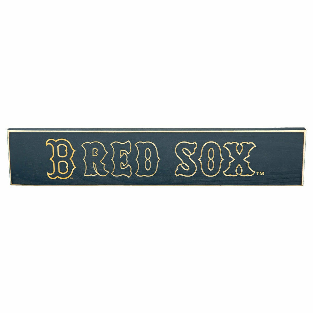 Boston Red Sox Engraved Wood Sign, 3.5" x 18"