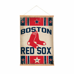 Boston Red Sox, Canvas Wall Tapestry, Medium, 36x24