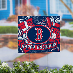 Boston Red Sox Yard Sign, Holiday