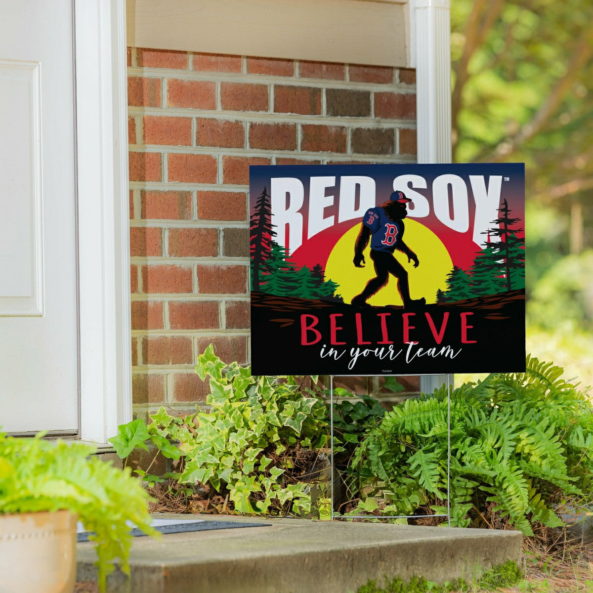 Boston Red Sox Yard Sign, Bigfoot