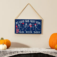 Boston Red Sox Halloween Wood Wall Sign, 6x11