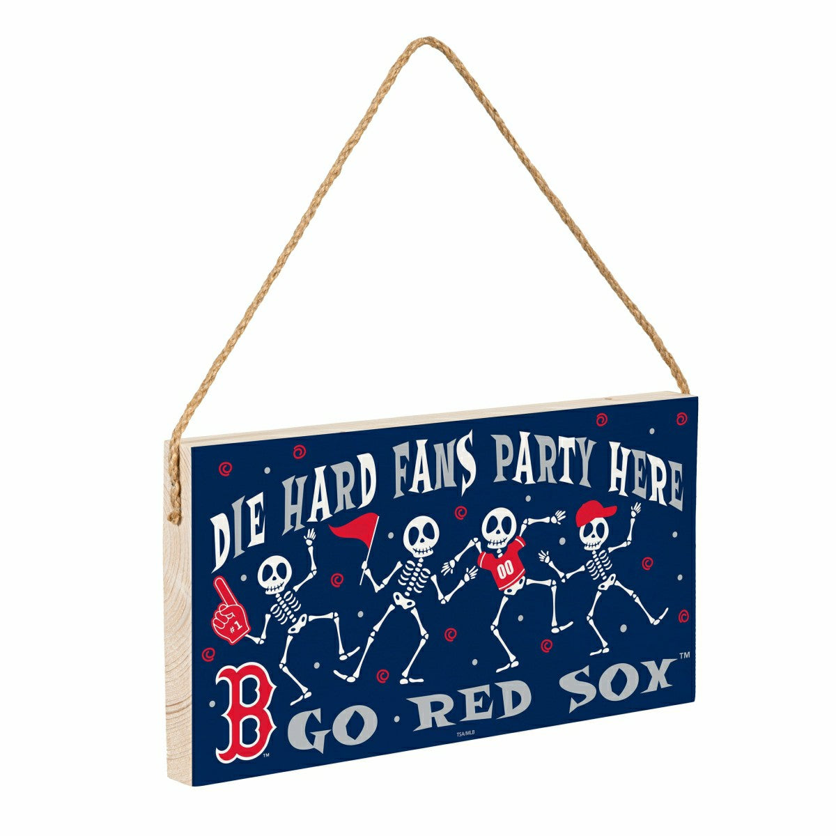 Boston Red Sox Halloween Wood Wall Sign, 6x11