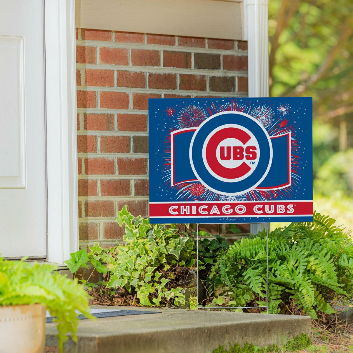 Chicago Cubs Yard Sign, Patriotic