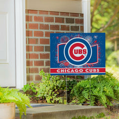 Chicago Cubs Yard Sign, Patriotic