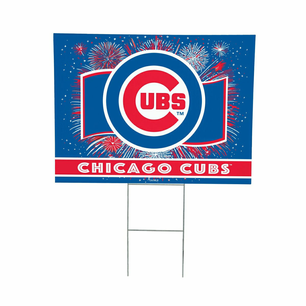 Chicago Cubs Yard Sign, Patriotic
