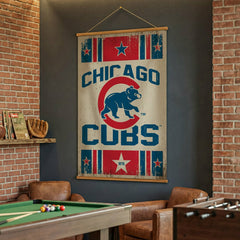 Chicago Cubs, Canvas Wall Tapestry, Large, 54x36