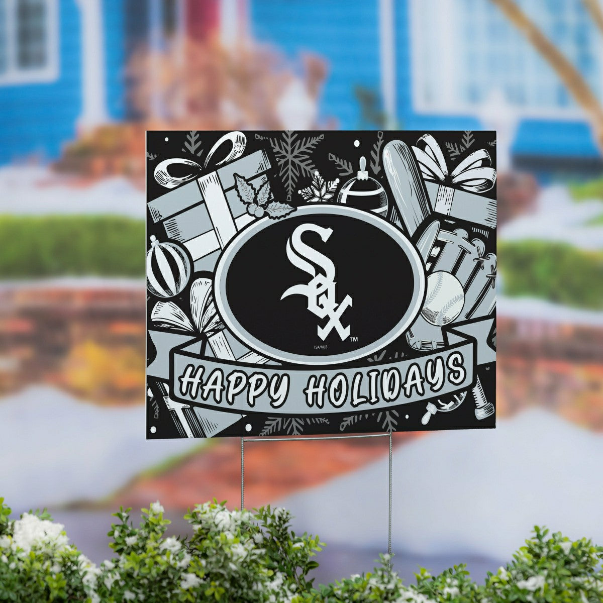 Chicago White Sox Yard Sign, Holiday
