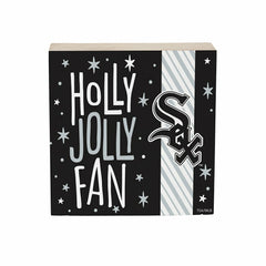 Chicago White Sox Block, Holiday, 6x6