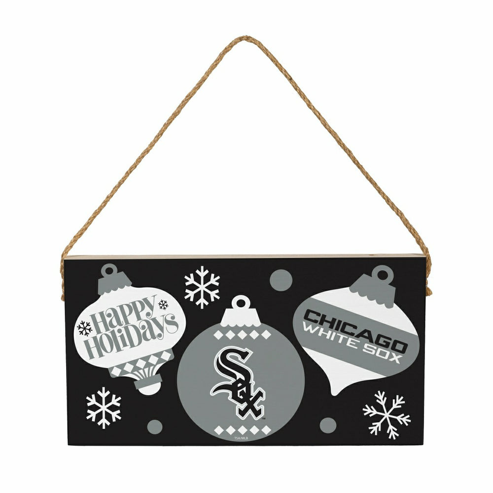Chicago White Sox Holiday Wood Wall Sign, 6x11
