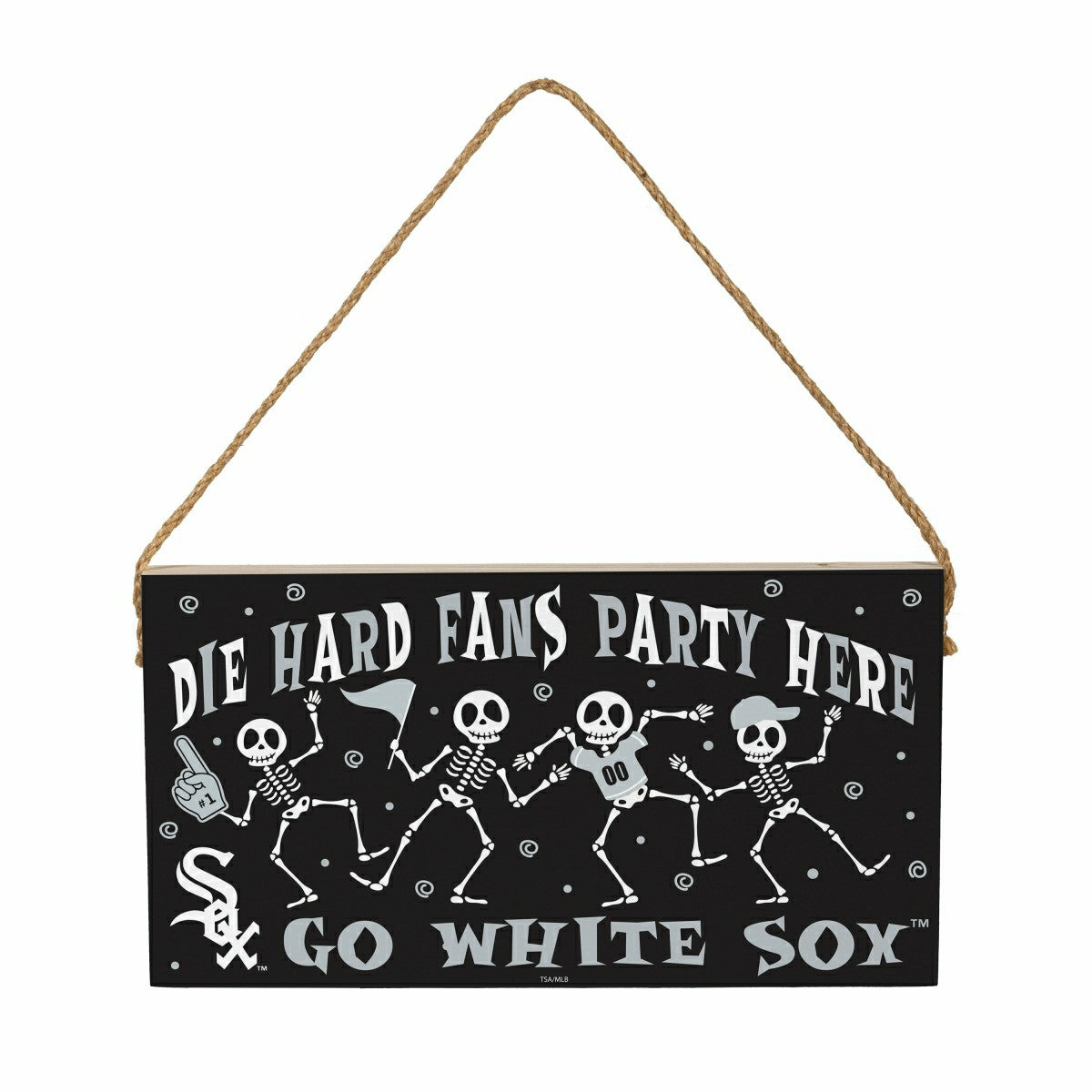 Chicago White Sox Halloween Wood Wall Sign, 6x11