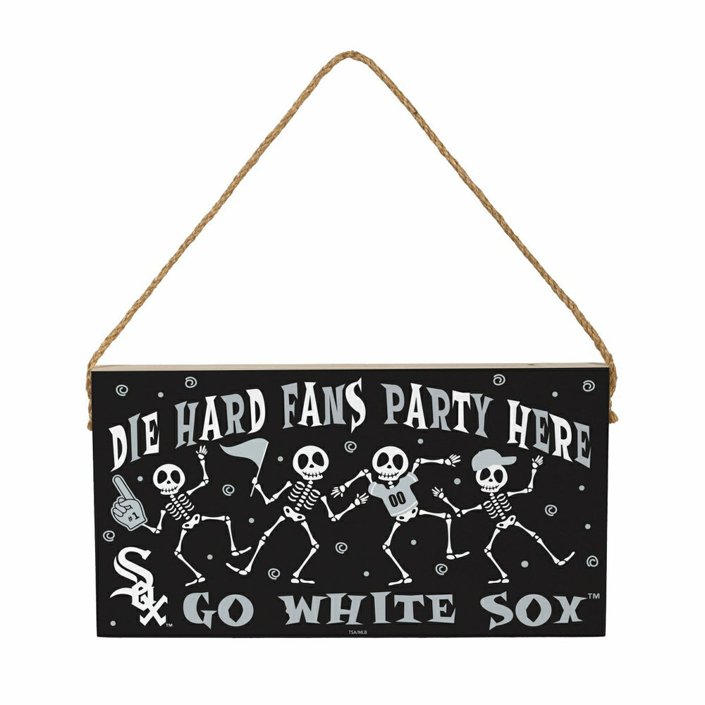 Chicago White Sox Halloween Wood Wall Sign, 6x11