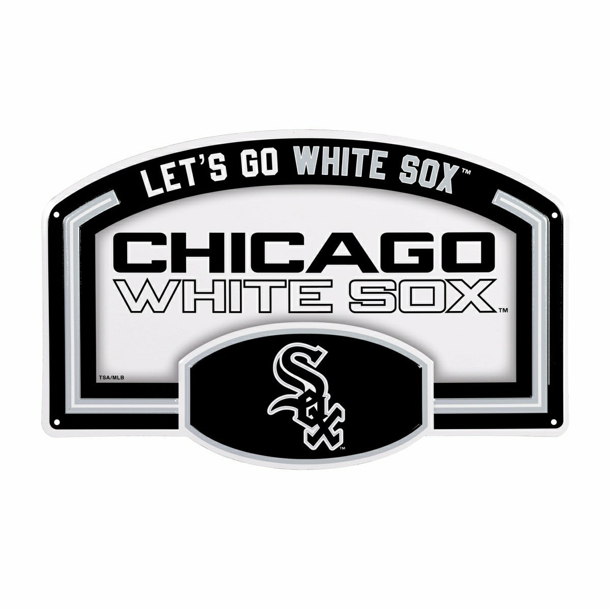 Chicago White Sox USA Embossed Steel Wall Sign, 11" x 17"
