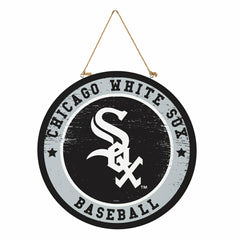Chicago White Sox Round Door Décor with Hanging Rope, 18x18