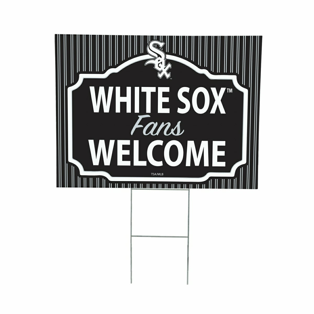 Chicago White Sox Coroplast Yard Sign, "Fans Welcome"