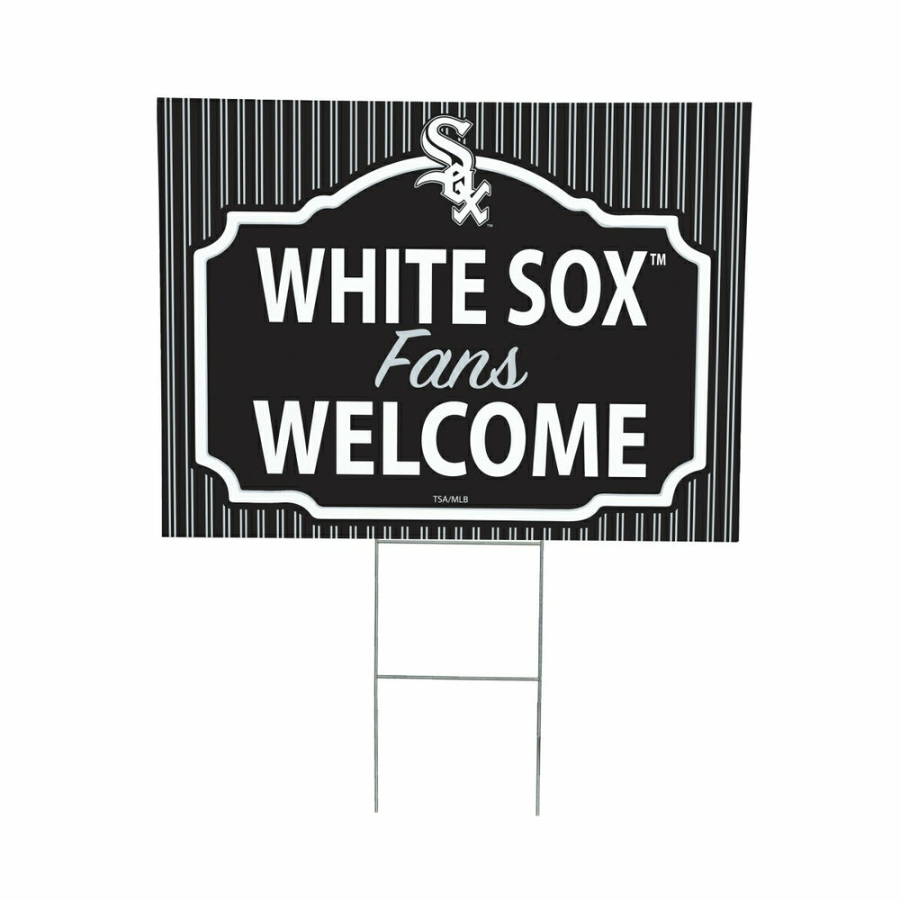 Chicago White Sox Coroplast Yard Sign, "Fans Welcome"