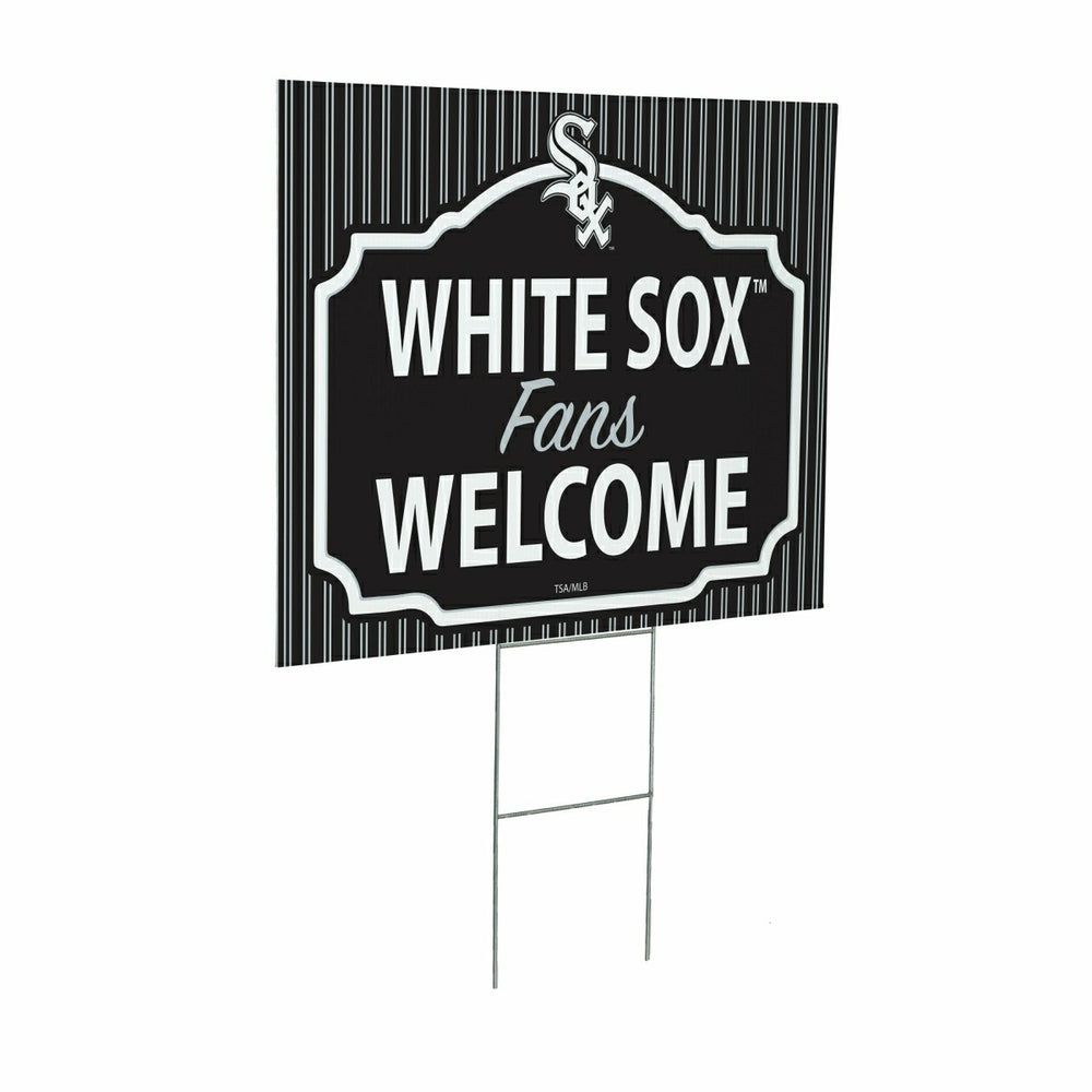 Chicago White Sox Coroplast Yard Sign, "Fans Welcome"