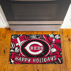 Cincinnati Reds Holiday PVC Mat, 28"x16"