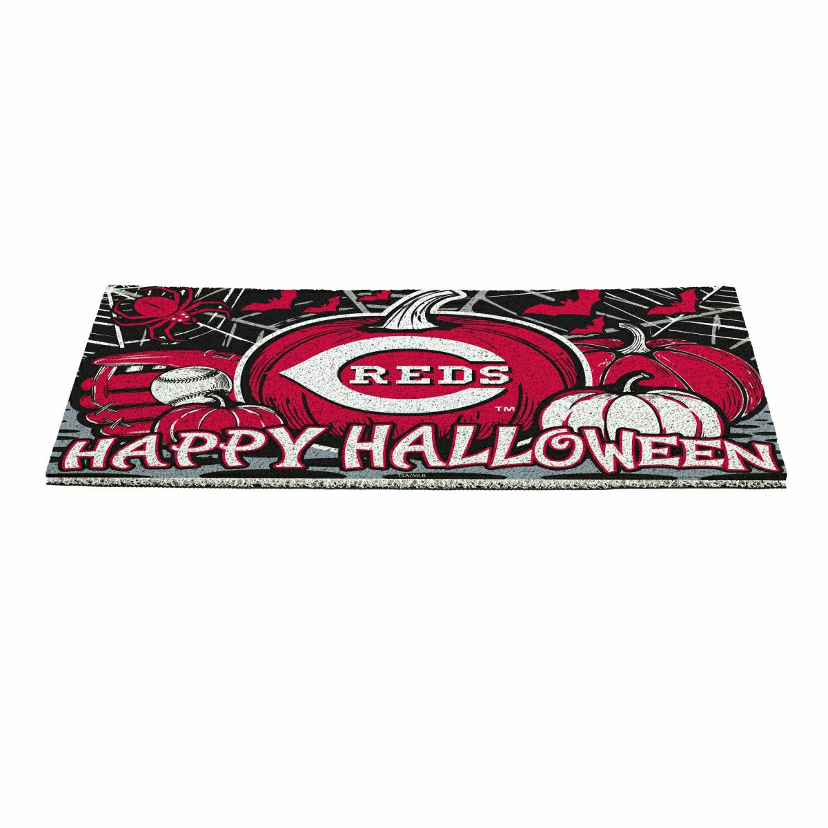 Cincinnati Reds Halloween PVC Mat, 28"x16"