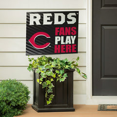 Cincinnati Reds Coroplast Yard Sign "Fans Play Here"