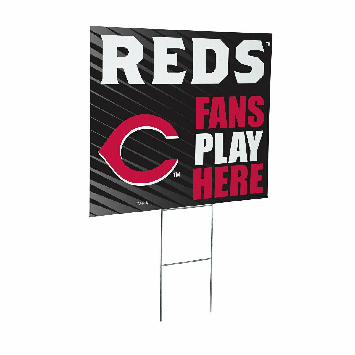 Cincinnati Reds Coroplast Yard Sign "Fans Play Here"