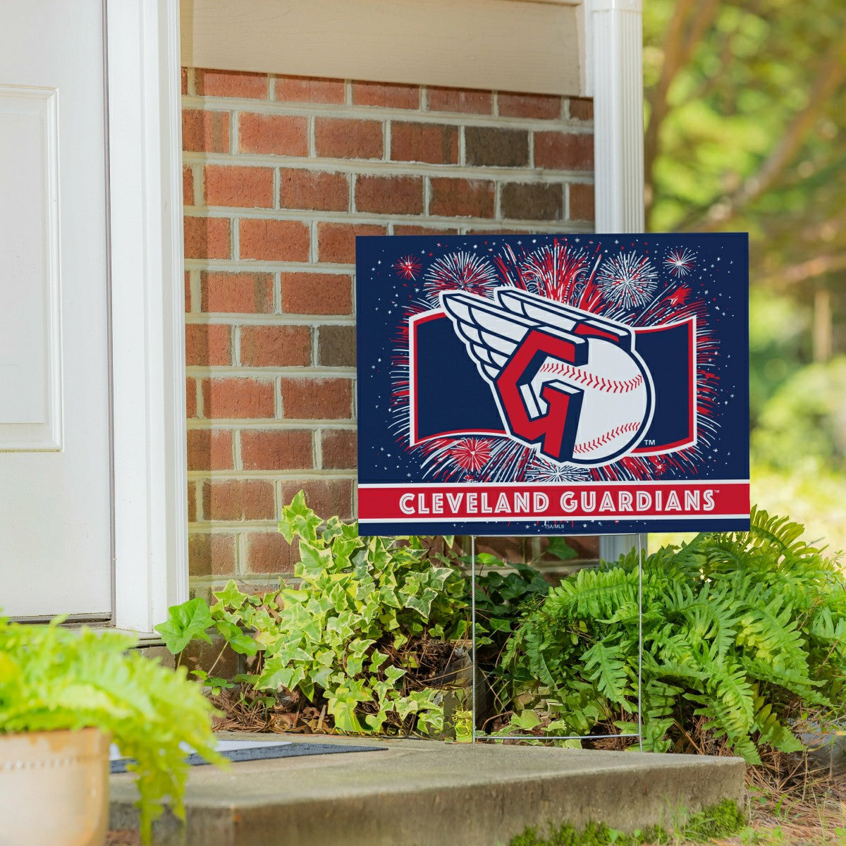 Cleveland Guardians Yard Sign, Patriotic