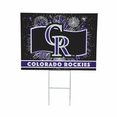 Colorado Rockies Yard Sign, Patriotic