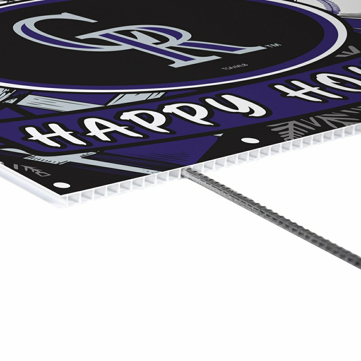 Colorado Rockies Yard Sign, Holiday