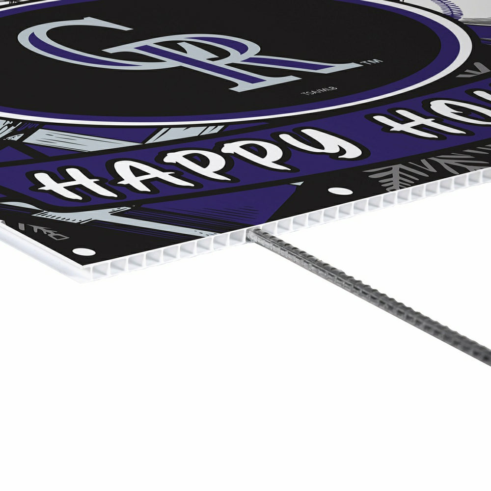 Colorado Rockies Yard Sign, Holiday