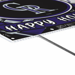 Colorado Rockies Yard Sign, Holiday