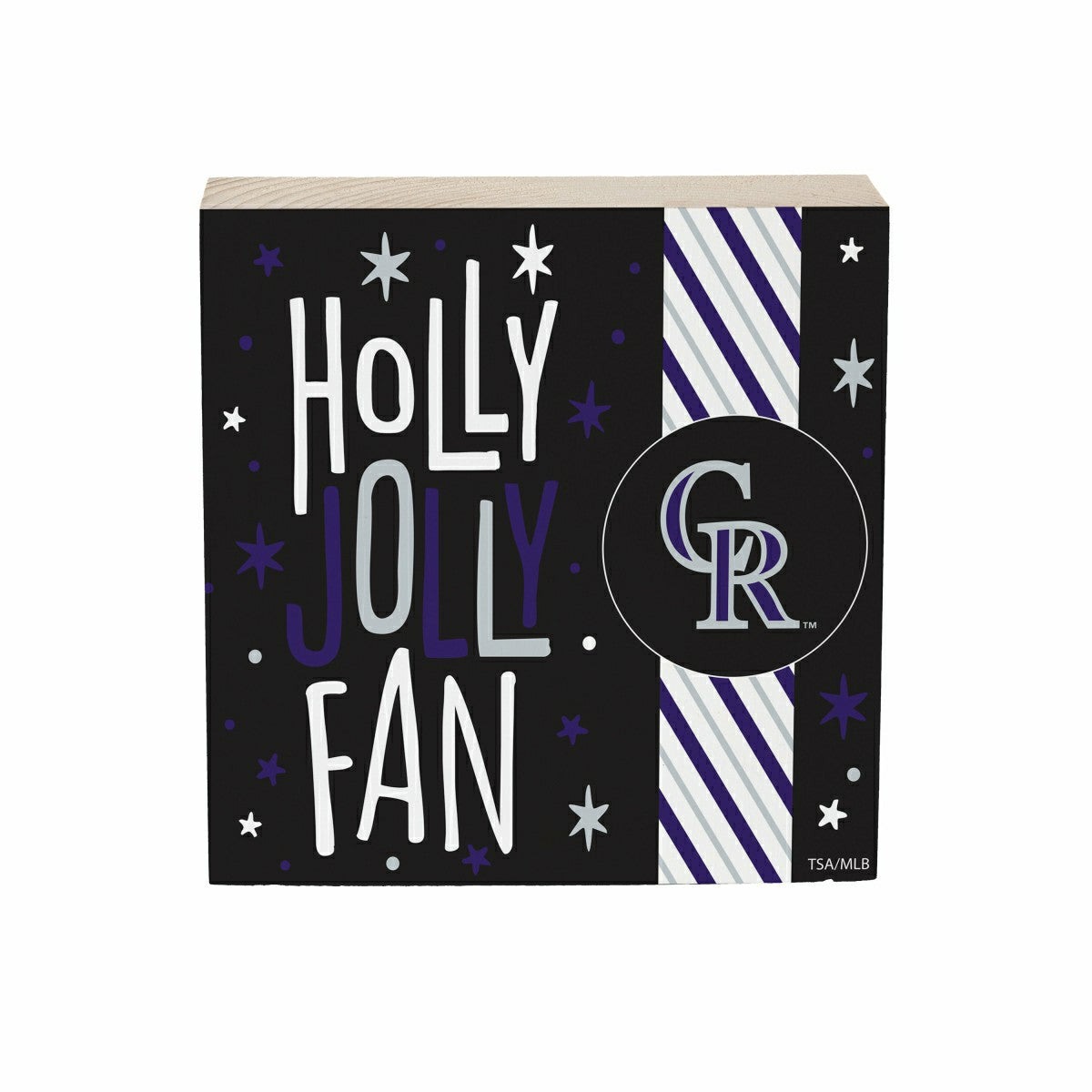 Colorado Rockies Block, Holiday, 6x6