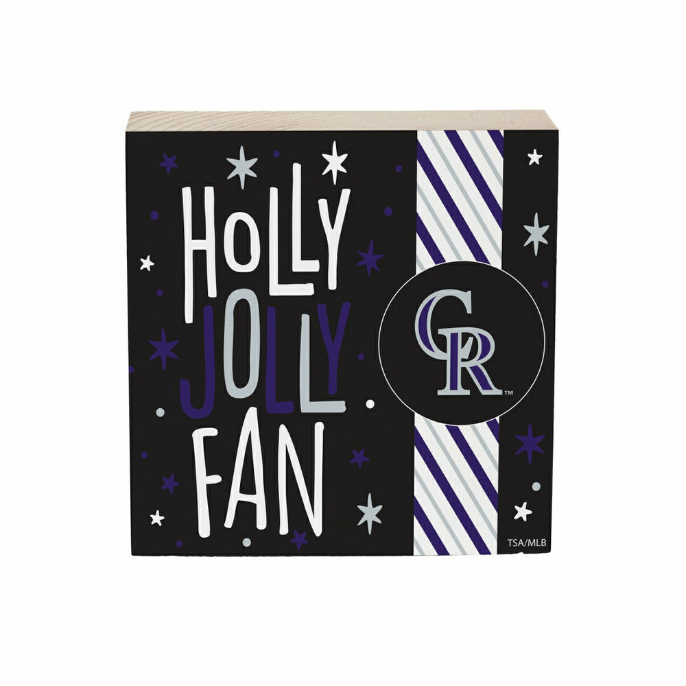 Colorado Rockies Block, Holiday, 6x6