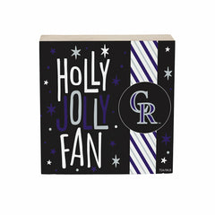 Colorado Rockies Block, Holiday, 6x6