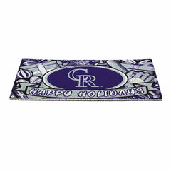 Colorado Rockies Holiday PVC Mat, 28"x16"