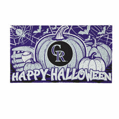 Colorado Rockies Halloween PVC Mat, 28"x16"