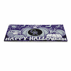 Colorado Rockies Halloween PVC Mat, 28"x16"