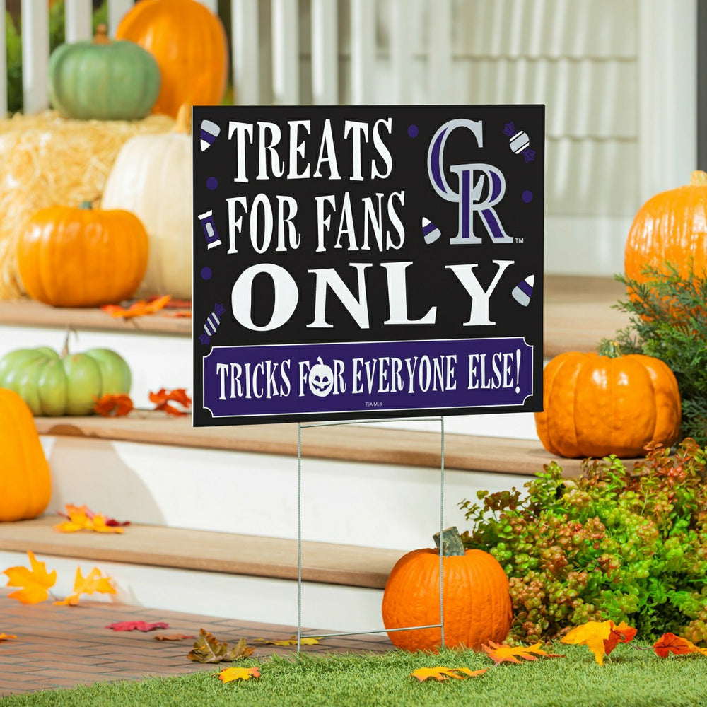 Colorado Rockies Yard Sign, Halloween Treats for Fans