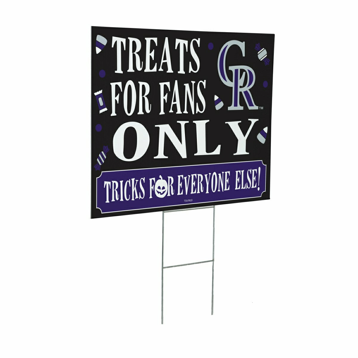 Colorado Rockies Yard Sign, Halloween Treats for Fans