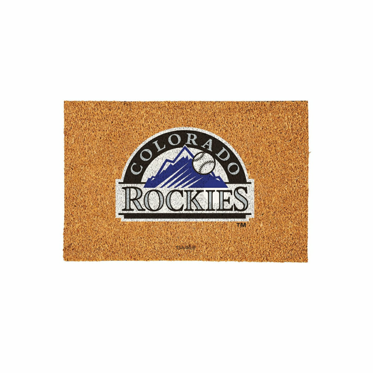 Colorado Rockies Large Full Color Coir Mat, 36"x24"