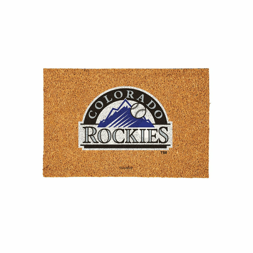 Colorado Rockies Large Full Color Coir Mat, 36"x24"