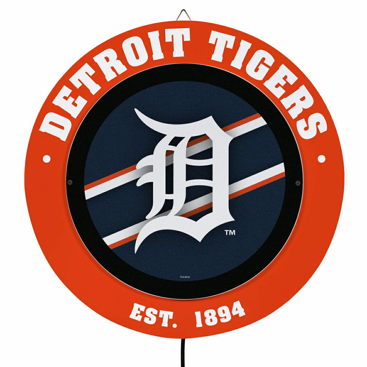 Detroit Tigers, Metal Lite, Round