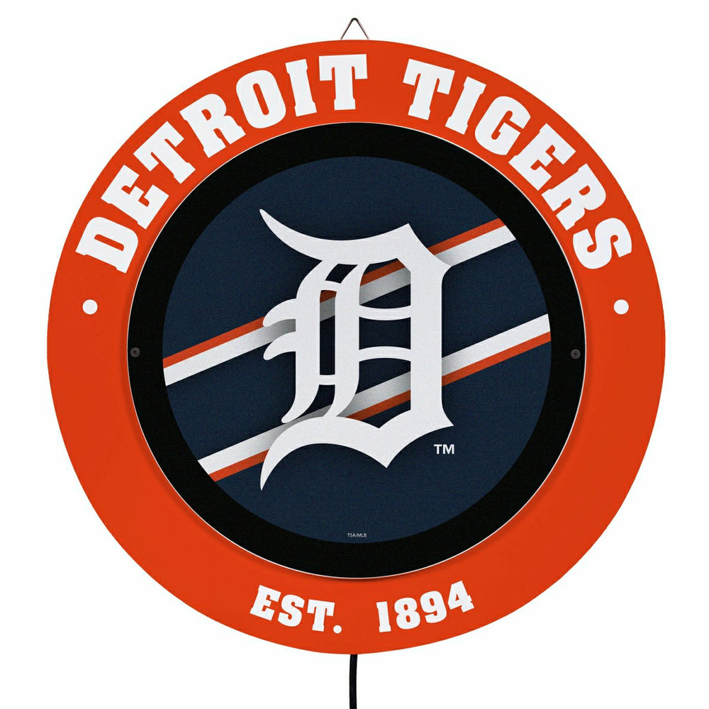 Detroit Tigers, Metal Lite, Round